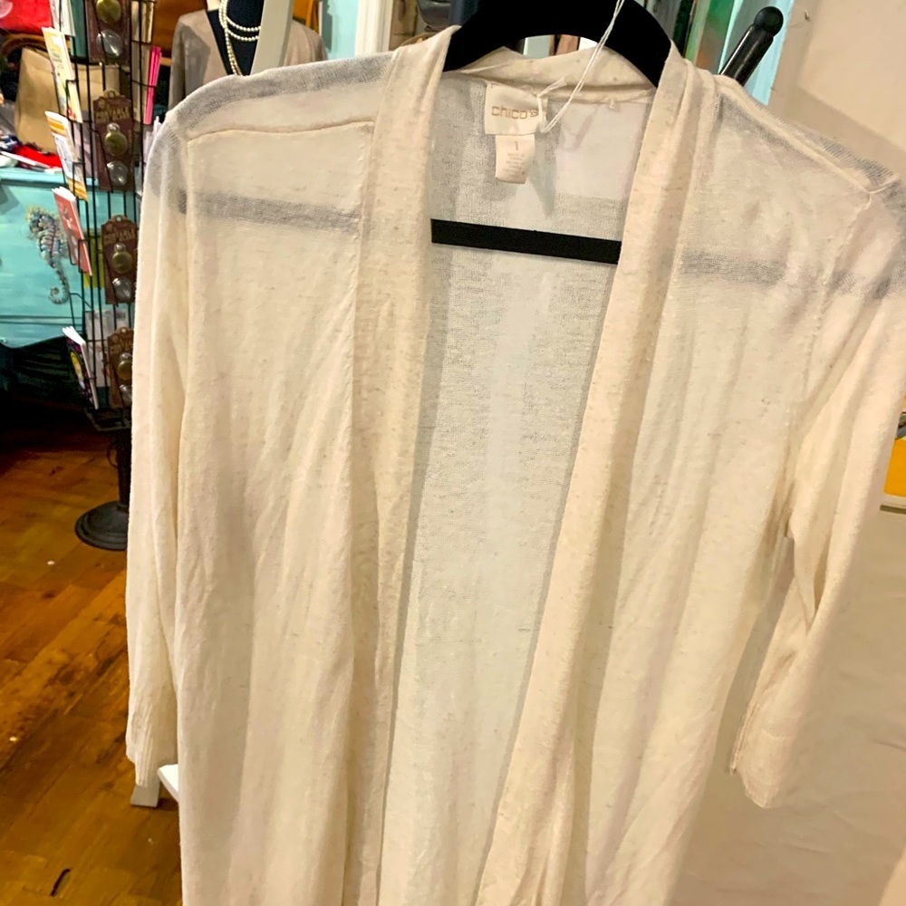 Light weight off white top